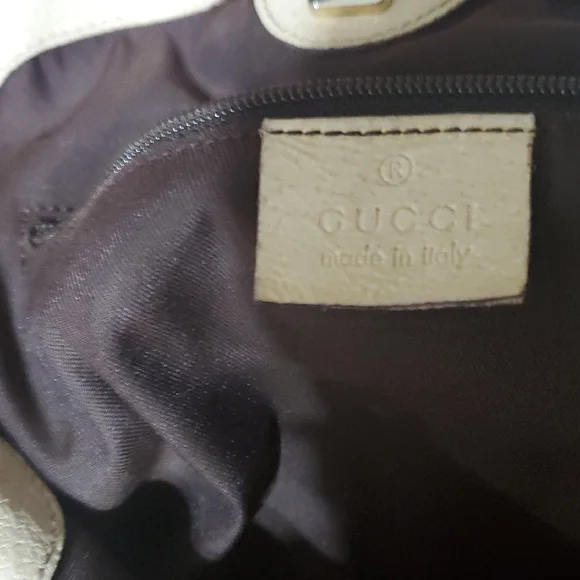 Gucci Eclipse Cream and Brown Shoulder Bag with Monogram Canvas - Picture 10 of 13